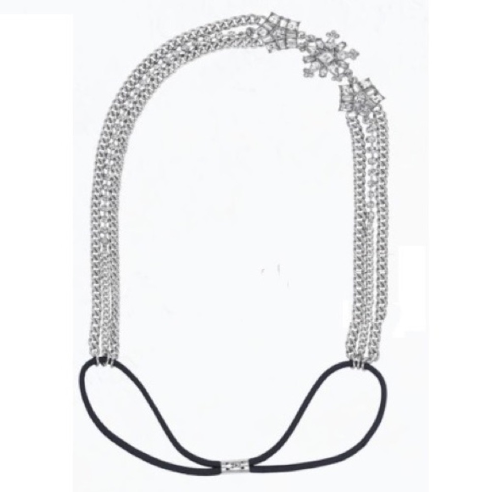 Chloe + Isabel Snowflake + Crystal Stretch Headband
